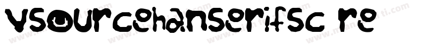 vsourcehanserifsc re字体转换